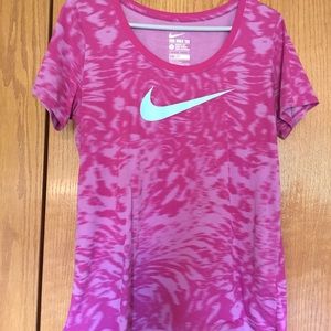 Nike Pink Tie-Dye Short Sleeve Tee